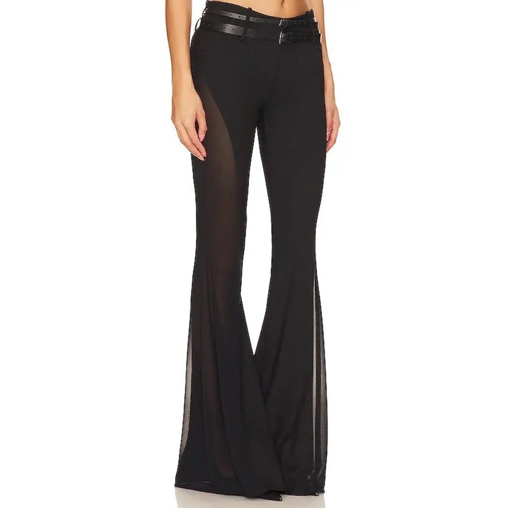 NWT Aniye Records Jail Flared Pants in Black, size 38/XS